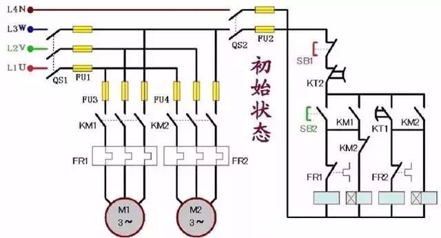 電動(dòng)機(jī)的順序啟動(dòng)、同時(shí)停止